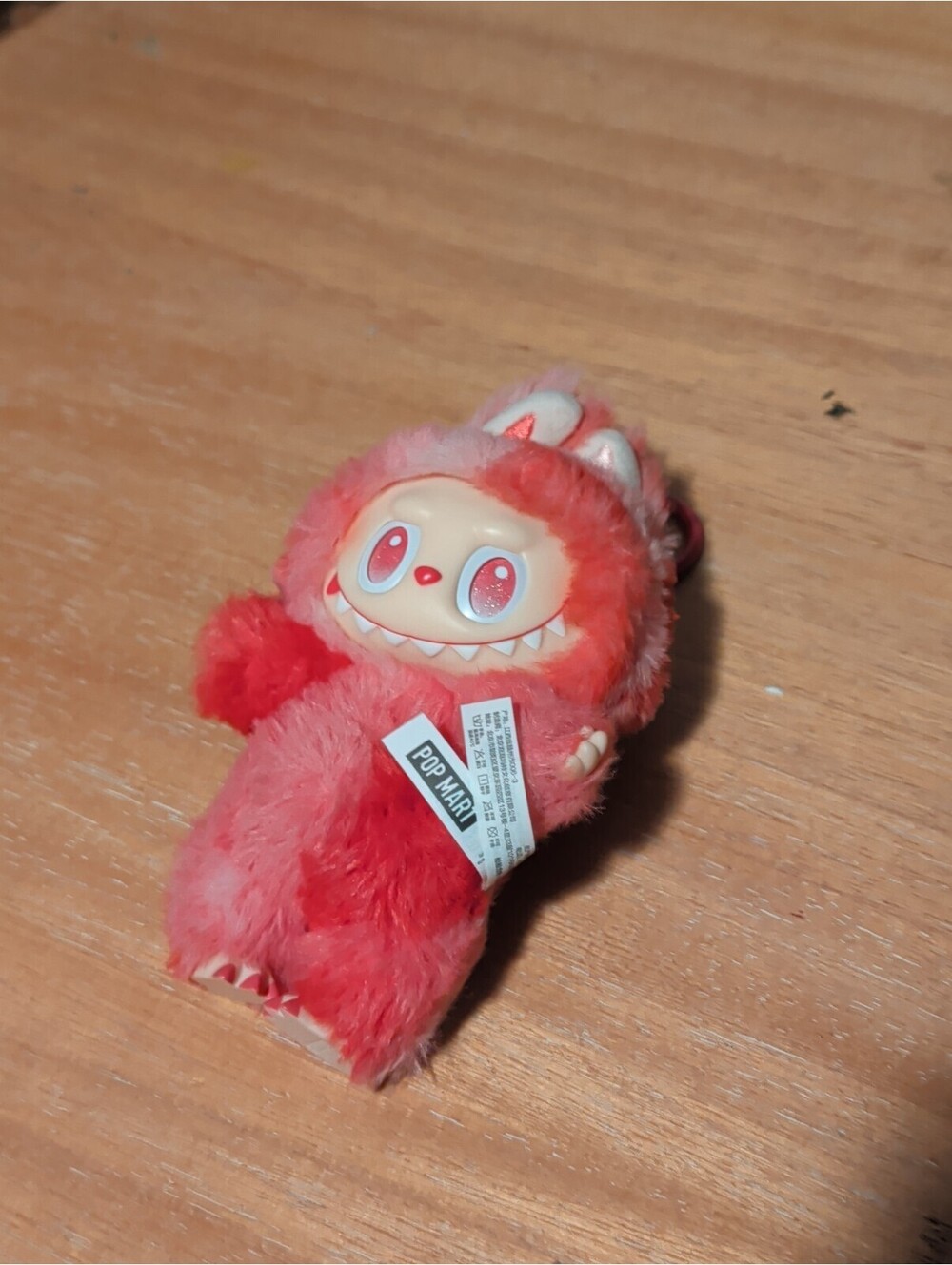 POP MART Labubu Energy Series Pink Plush Doll Keychain Toy Authentic